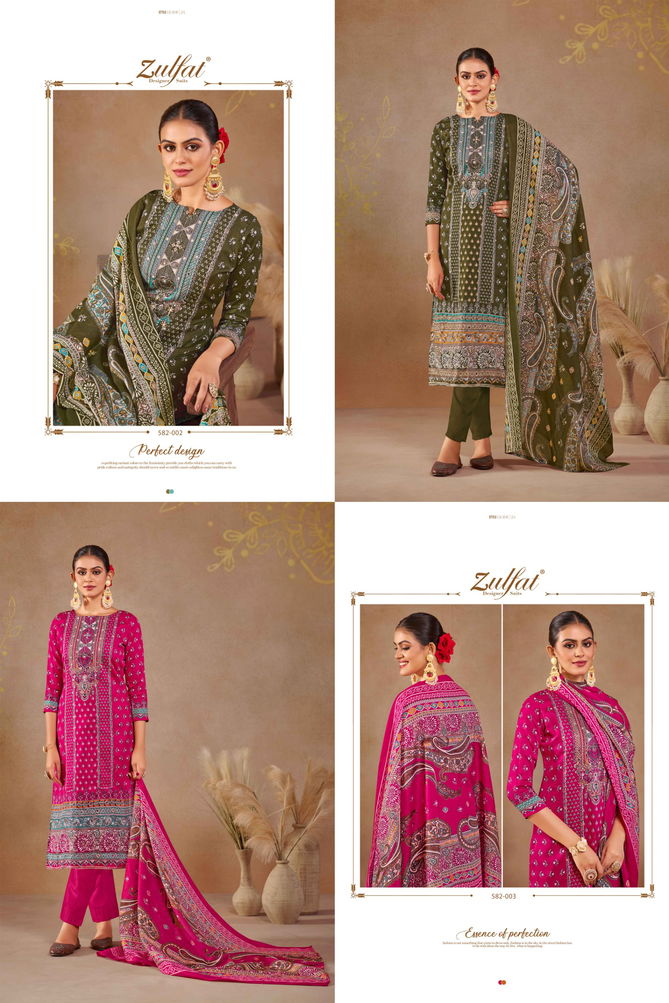 Sajni By Zulfat Printed Jam Cotton Dress Material Wholesale Shop In Surat